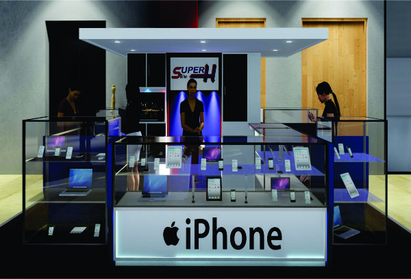 Diseño de isla comercial